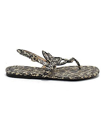 Coach Women's Jeri Printed Flip-Flop Sandal in Tan (view 1)
