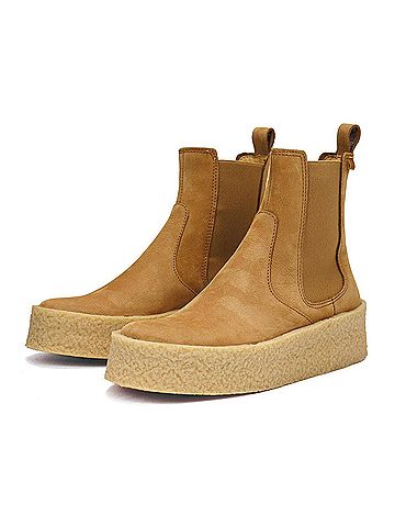 El Naturalista Women's Dolmen Platform Ankle Boots in Pleasant Honey (view 2)