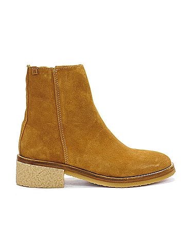 El Naturalista Women's Irati Block Heel Ankle Boot in Silk Suede (view 1)