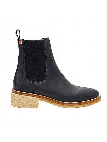 El Naturalista Women's Irati Block Heel Ankle Boot in Wax Nappa (view 1)