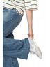 Gabor Solid Silver Women's Combi Sneakers in Light Grey Size 8 - photo 2