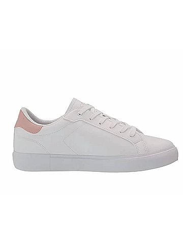 Lacoste Girl's Powercourt 0721 1 Suc Shoes 13 Mo in White/Light Pink (view 1)