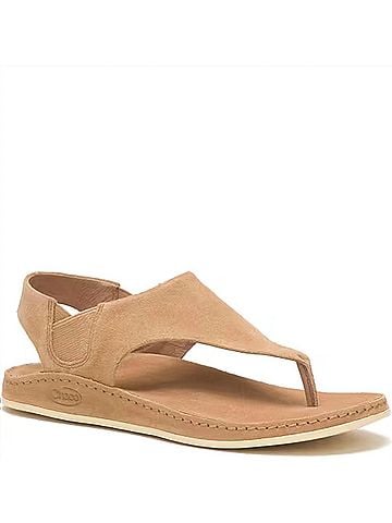 Chaco Women's Wayfarer Post Sandals in Doe (view 1)