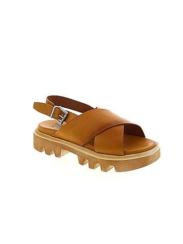 Miz Mooz Women's Pacific Leather Sandal in Ochre (view 1)