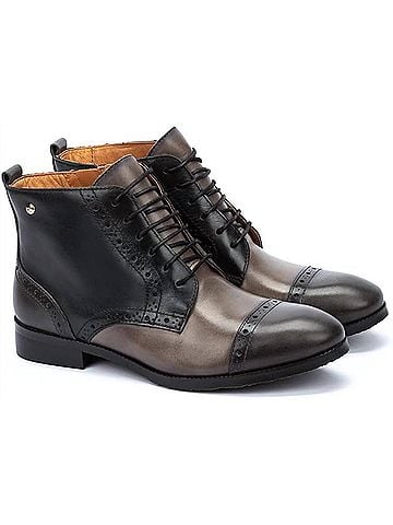 Pikolinos Women's Royal Leather Bootie in Lead (view 2)