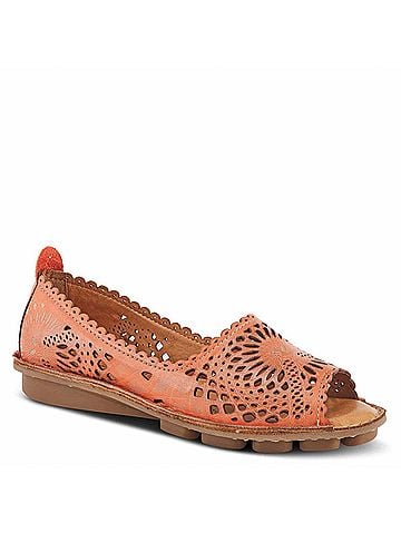Spring Step Women's Brandal Shoe in Orange (view 1)