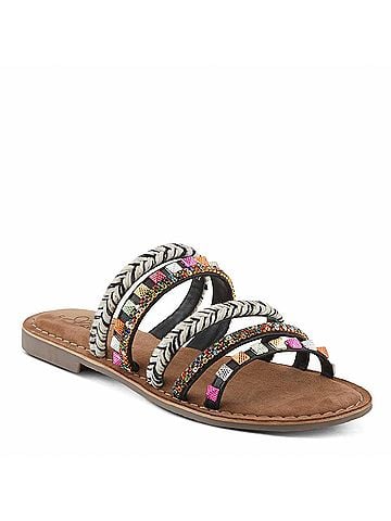 Spring Step Women's Intoxicate Sandals in Black Multi (view 1)