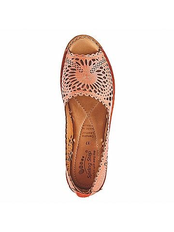 Spring Step Women's Brandal Shoe in Orange (view 2)