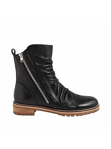 Ziera Women's Madoc Leather Ankle Boots in Black (view 1)