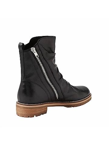 Ziera Women's Madoc Leather Ankle Boots in Black (view 2)
