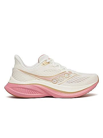 Saucony Women's Endorphin Speed 5 Shoe in Ivory/Mauve (view 1)