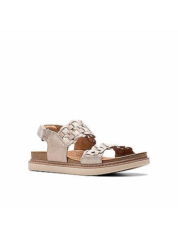 Clarks Women's Arwell Glide Sandals in Metallic Combi (view 2)