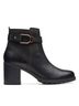 Clarks Black Women's Leda Strap Boots in Black Leather Size 6 1/2 (wide) - photo 1