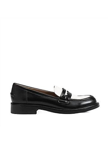 Sam Edelman Women's Colin Penny Loafers in Black And White (view 1)
