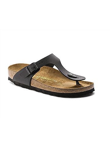 Birkenstock Gizeh Sandal in Black Oiled Leather (view 1)