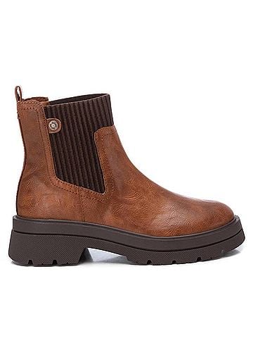 XTI Women's Booties in Medium Brown (view 1)