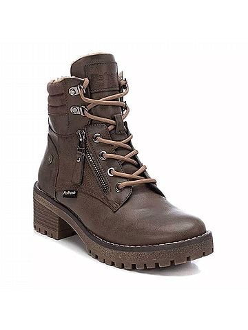 XTI Women's Biker Booties in Brown (view 2)