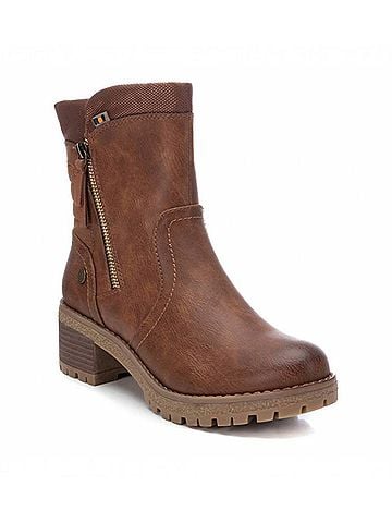 XTI Women's Synthetic Leather Boots in Camel (view 2)