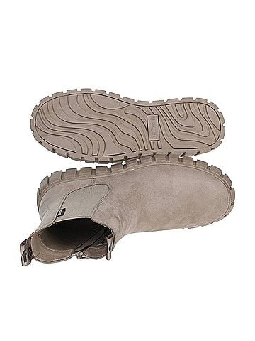 XTI Women's Suede Booties in Light/Pastel Brown (view 2)