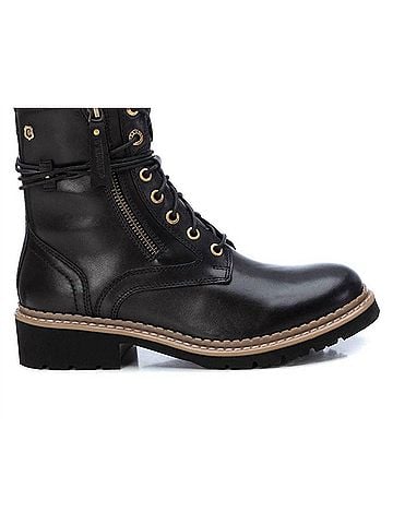 XTI Women's Carmela Leather Booties in Black (view 2)
