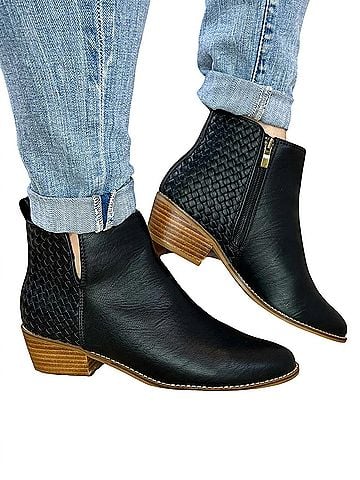 Corkys Women's Half N Half Boots in Black (view 2)