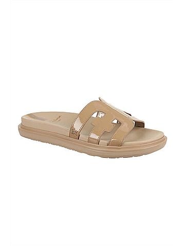 Sam Edelman Women's Valeri Slide Sandal in Almond Patent (view 1)
