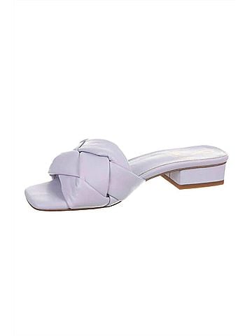 Sam Edelman Dawson Slide Sandal in Misty Lilac Leather (view 2)