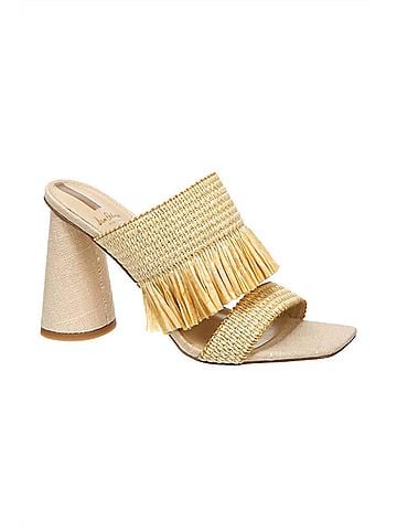 Sam Edelman Women's Kamryn Block Heel Mule in Gold (view 1)