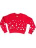 Chaser Graphic Red Girl's Starry Night Pullover 14 Mo in Red Size 12-18 mo - photo 1