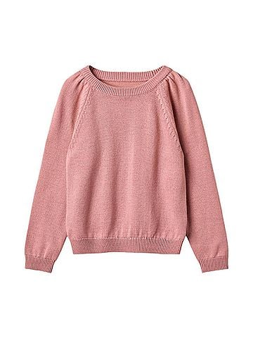 Wheat Girls Mira Rose Knit Sweater in Pink (view 1)
