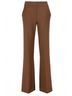 Veronica Beard Solid Brown Women's Flared Pants in Brown Size 14 - photo 2