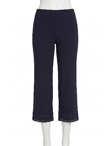 Lyssé Sienna Wide Leg Crop Pant in True Navy (view 1)