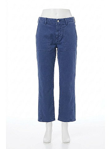 AG Jeans Analeigh Mid-Rise Utility Pants in Sulfur Pacific Navy (view 1)