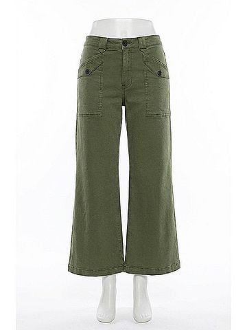Kut from the Kloth Meg High Rise Wide Leg Pants in Dill (view 1)