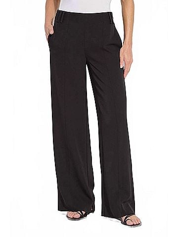 Lyssé Ellison Elasticated Waistband Trouser in Black (view 2)