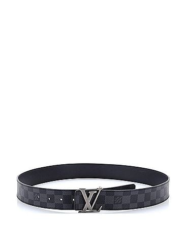 Louis Vuitton LV Initiales Reversible Belt Damier Graphite and Leather Wide (view 2)
