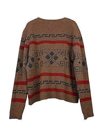Pendleton Lambswool Aztec Tribal Graphic Pullover Sweater Pullover Sweater (view 2)