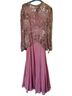 NiteLine 100% Silk Floral Pink Cocktail Dress Size 10 - photo 1
