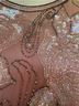 NiteLine 100% Silk Floral Pink Cocktail Dress Size 10 - photo 5