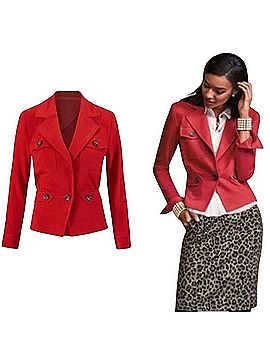 CAbi Little Red Vibrant Jacket Blazer (view 1)