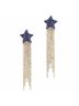 Deepa Gurnani Blue Evren Earring in Cobalt One size - photo 1