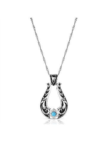 Montana Silversmiths Women's Callie's Trail Necklace in Turquoise (view 1)