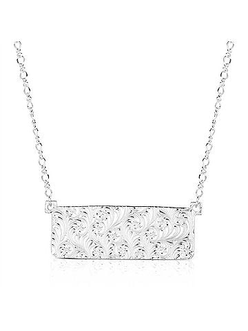 Montana Silversmiths Women's Longhorn Trails Necklace in Silver (view 2)