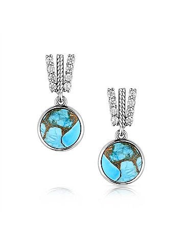 Montana Silversmiths Women's Trailing Earrings in Turquoise (view 1)