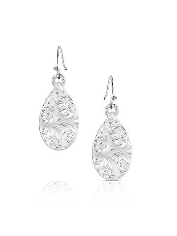Montana Silversmiths Women's Sandstorm Spiral Earrings in Silver (view 1)