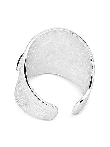 Montana Silversmiths Women's Out West Ring With Longhorn in Silver (view 2)