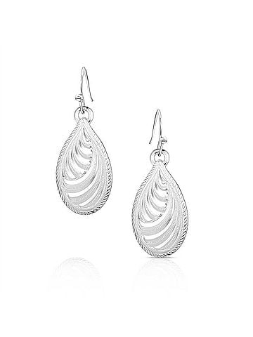 Montana Silversmiths Women's Sandstorm Spiral Earrings in Silver (view 2)