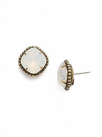 Sorrelli Women's Cushion-Cut Solitaire Stud Earrings in Gold (view 1)