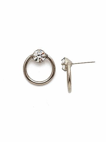 Sorrelli Women's Circling The Middle Stud Earrings in Silver (view 1)