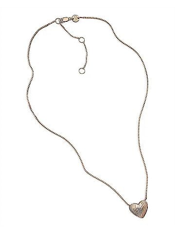 Jennifer Zeuner Women's Chara Small Heart Necklace in Gold (view 1)